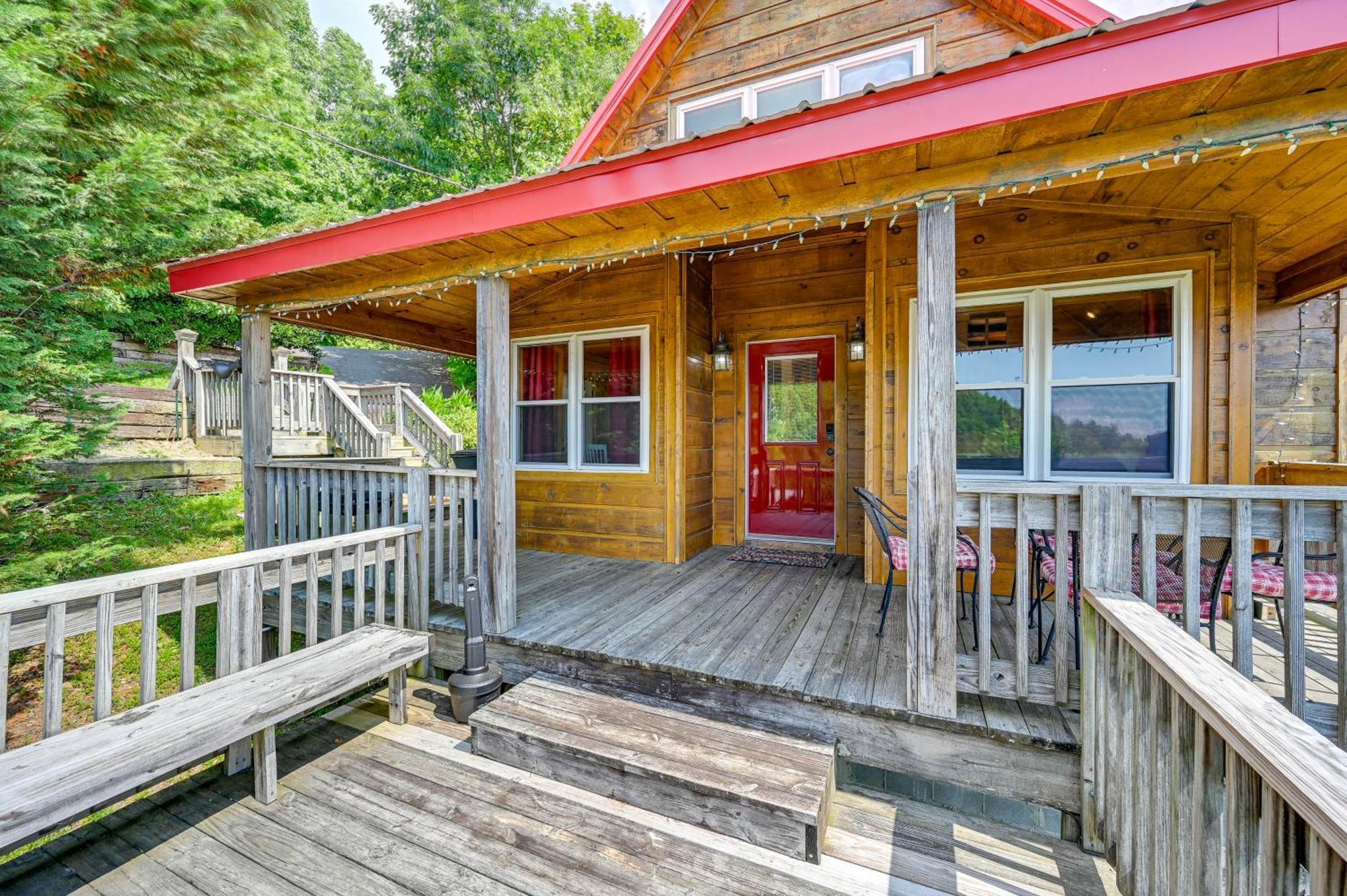Warm And Cozy Cabin With Deck On Top Of The Blue Ridge Fancy Gap Exteriér fotografie